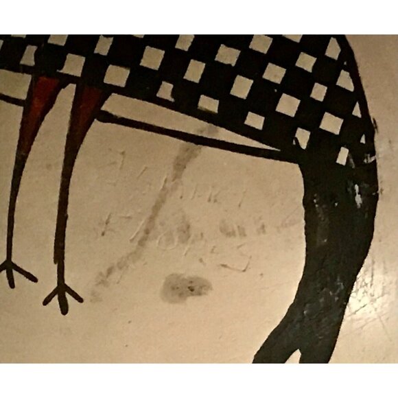 Mata Ortiz Artist Ismael Flores Polychrome Small Bowl Mexico Signed Pottery Fish - Picture 9 of 11